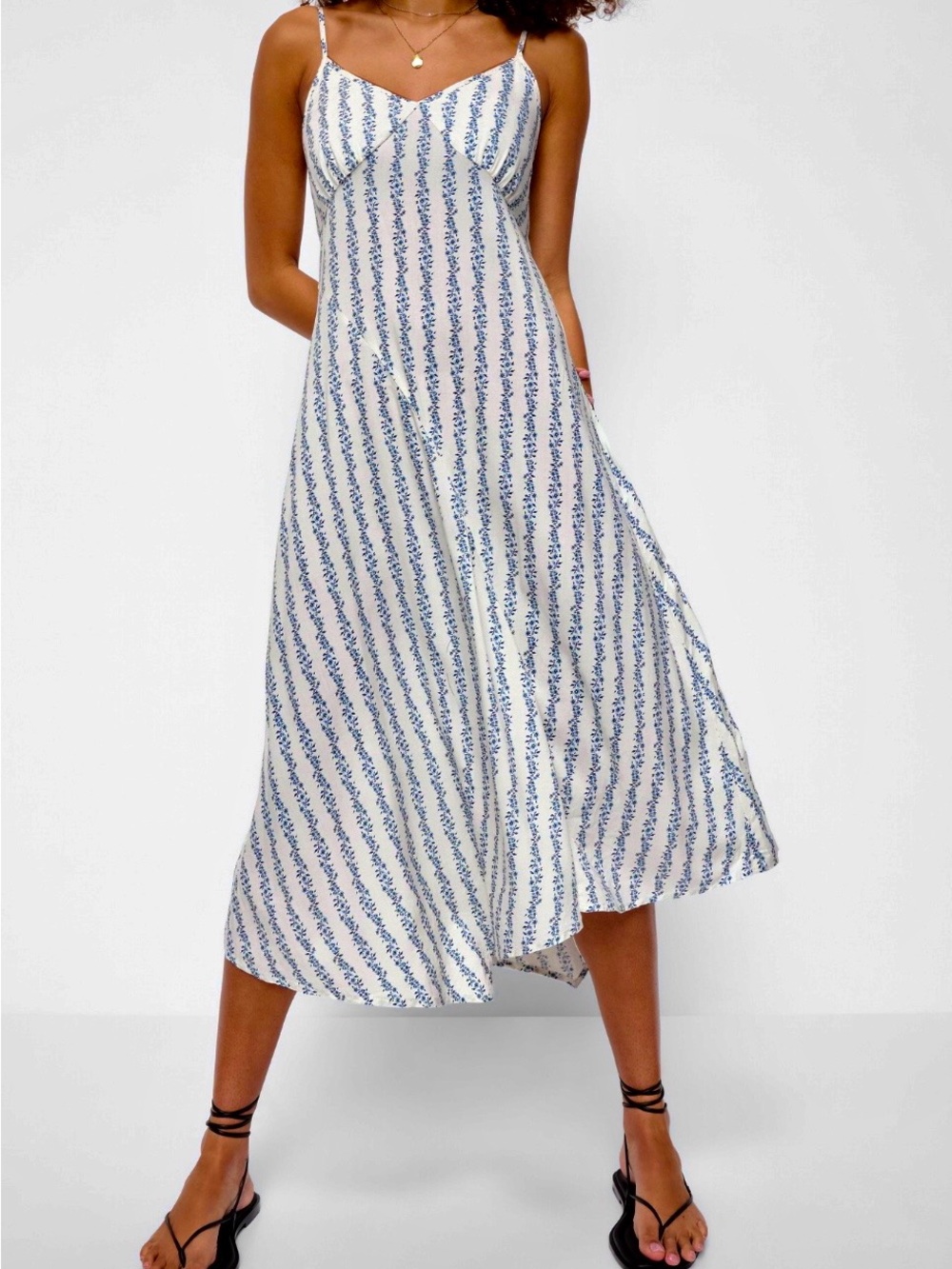 Old Navy Blue floral Midi Dress